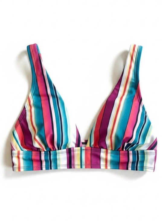 ASOS Other - ASOS Colorful Striped B Neck Bikini Top Size Large Swimwear